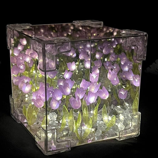 Horizon Themed Diy Tulip Flower Sea Cube