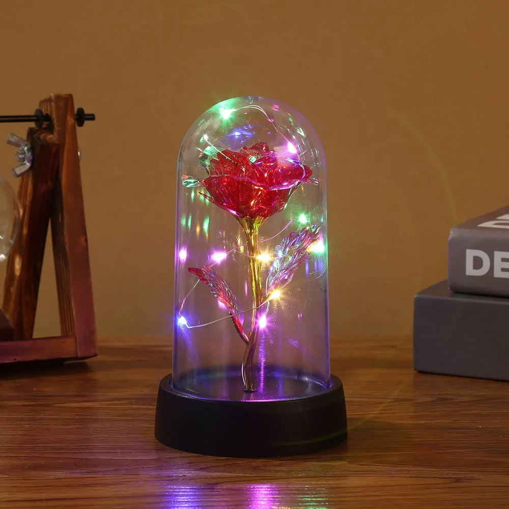 Horizon 1pc Hot LED Enchanted Galaxy Rose Eternal Beauty Rose